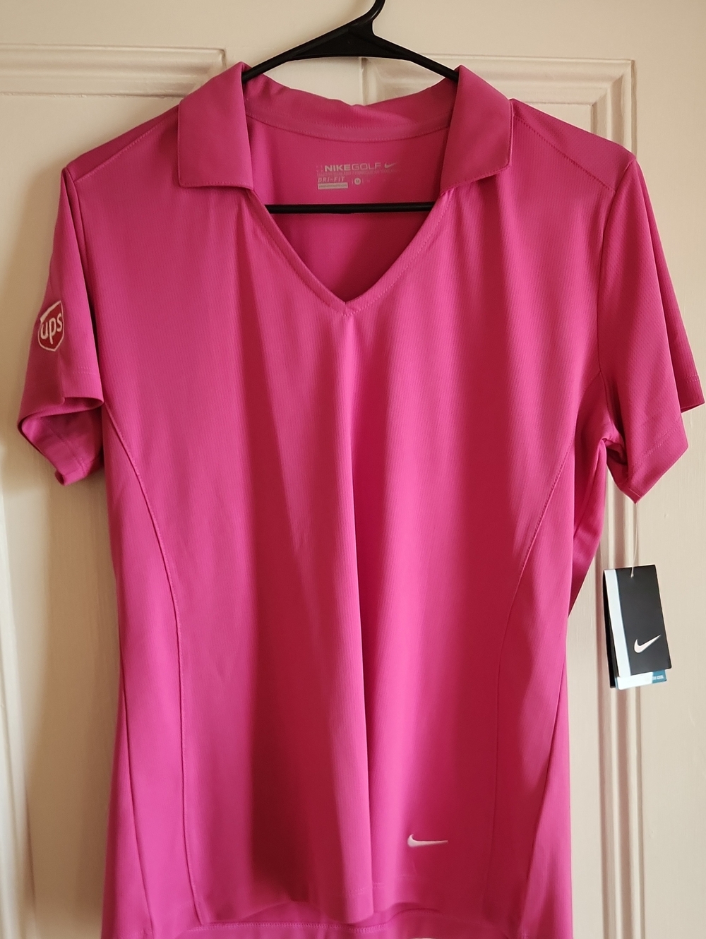 Nike Pink Women's Short-Sleeve Golf Polo